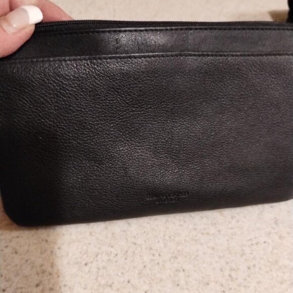 BLACK LEATHER POUCH WALLET (NWT) - Picture 6 of 10